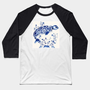 Majestic sea turtle in navy blue Baseball T-Shirt